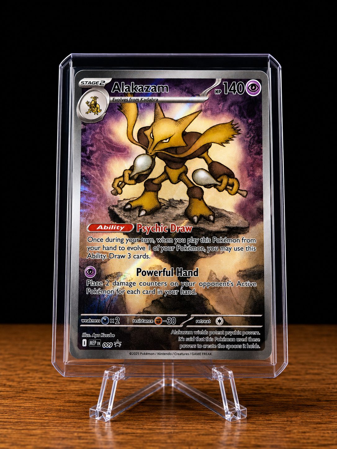 Frente da carta Alakazam