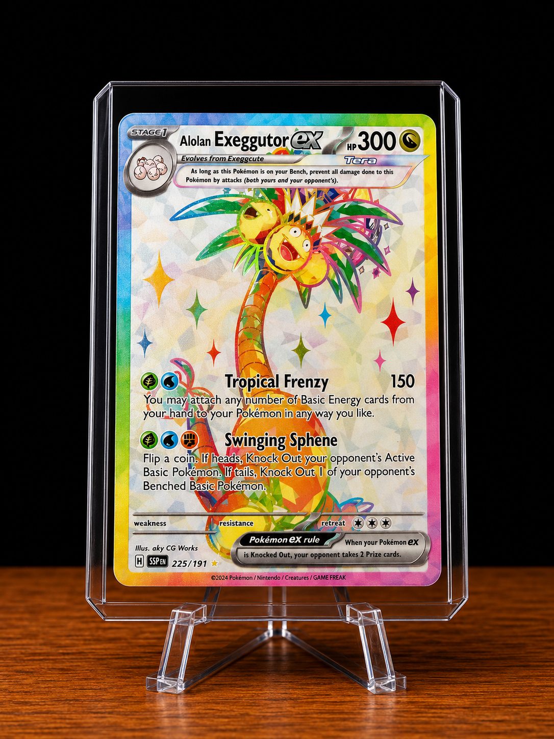 Frente da carta Alolan Exeggutor ex