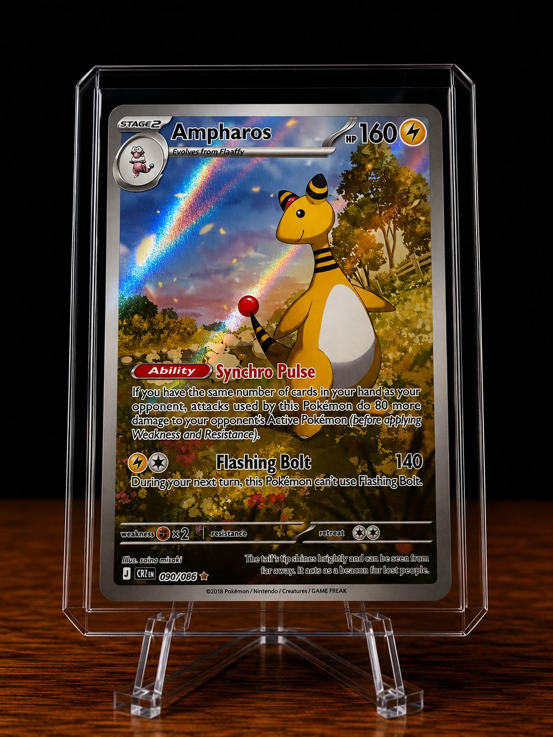 Frente da carta Ampharos