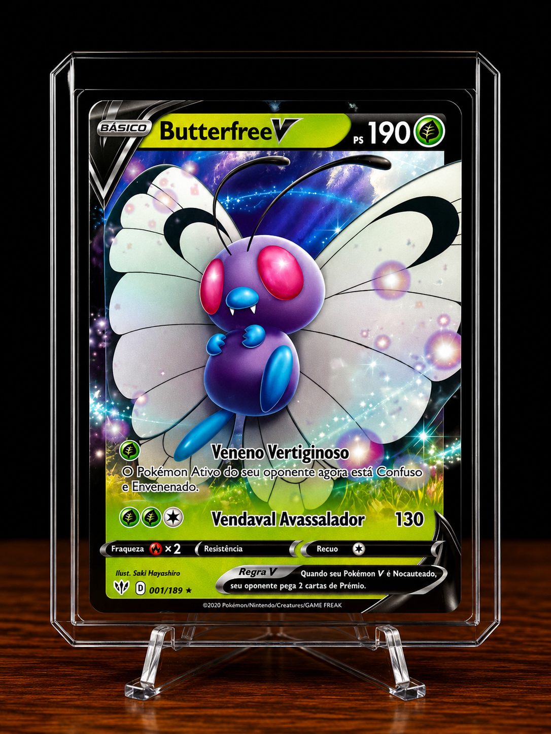 Frente da carta Butterfree V