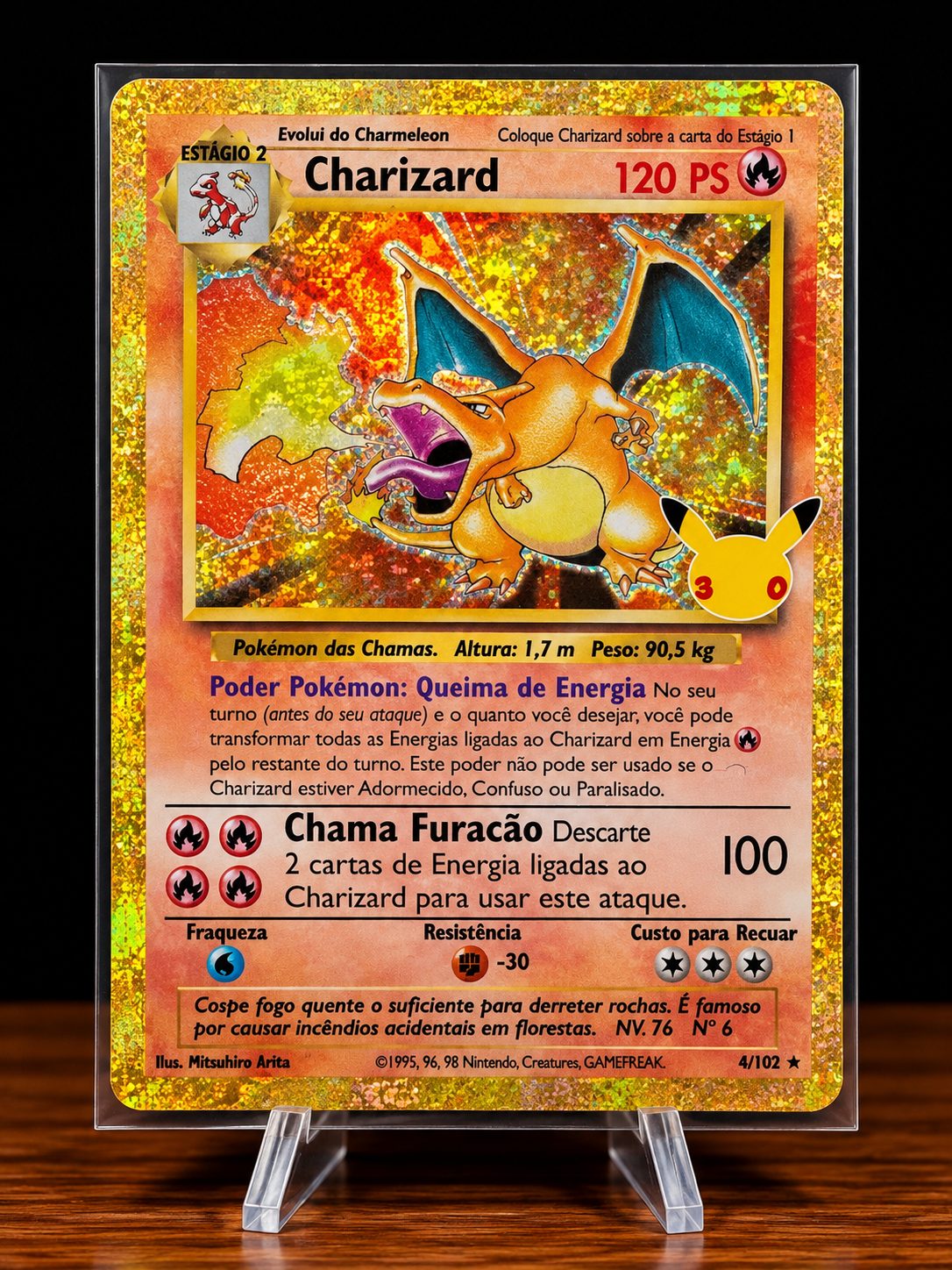 Frente da carta Charizard
