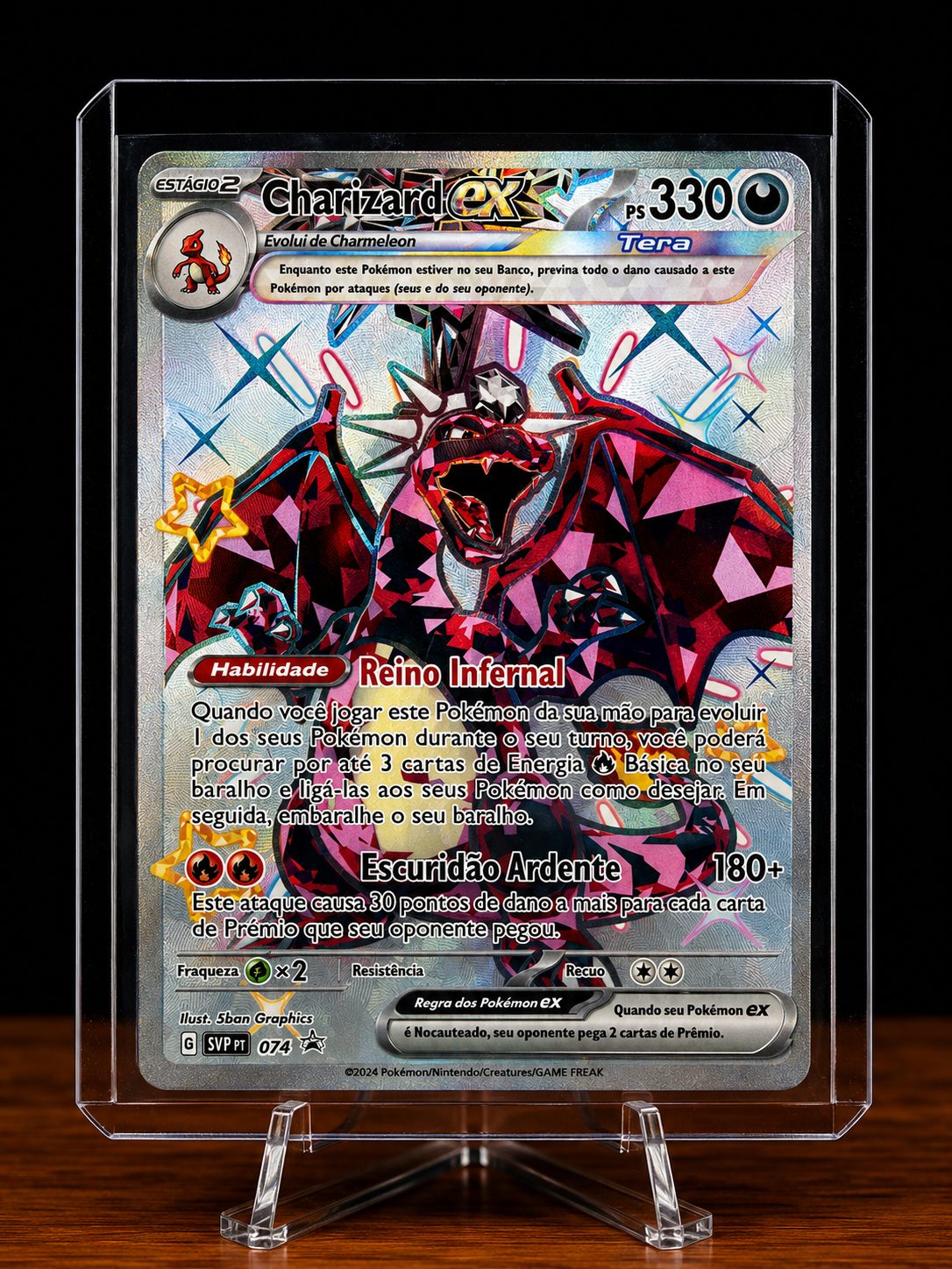 Frente da carta Charizard ex
