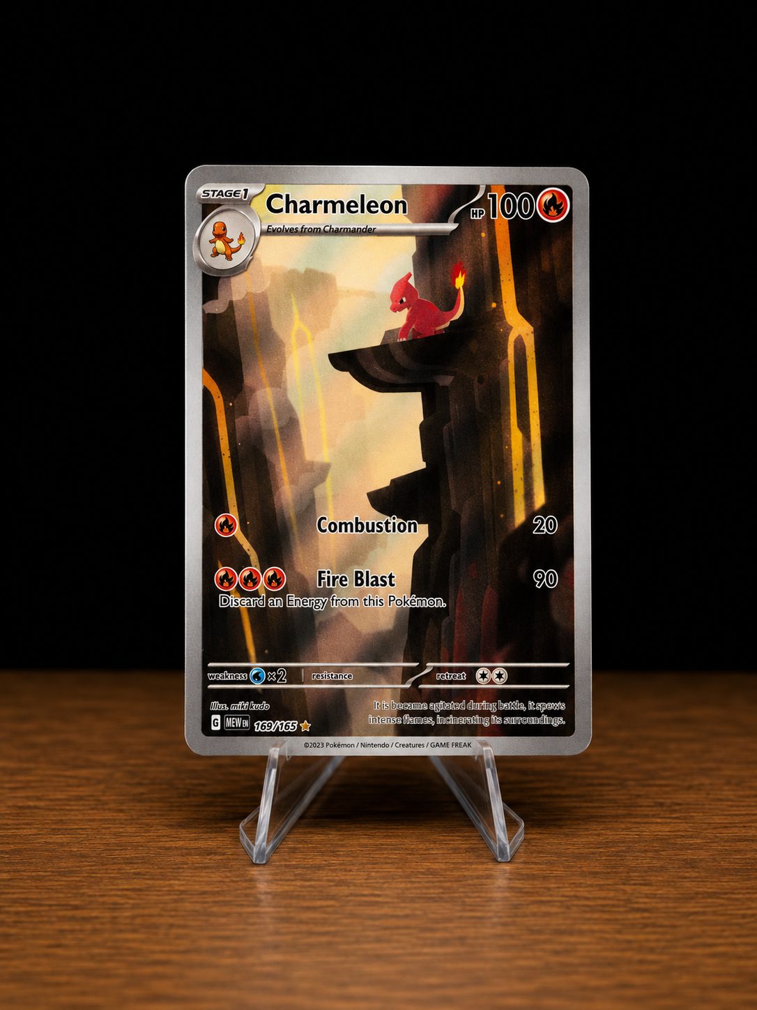 Frente da carta Charmeleon