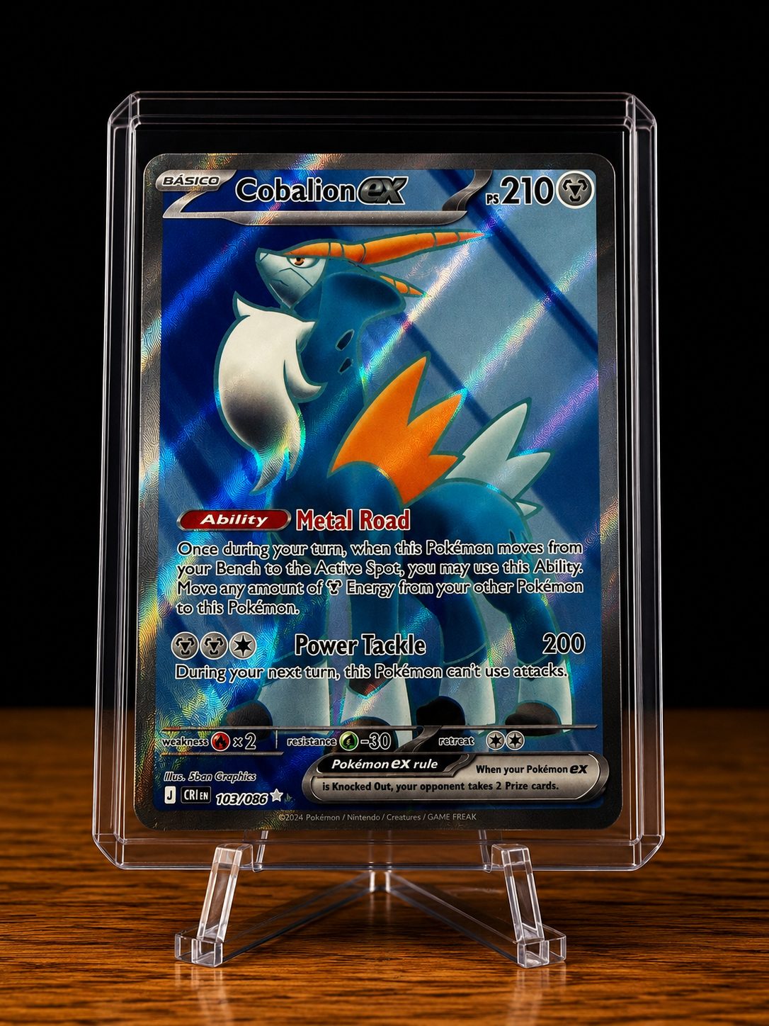 Frente da carta Cobalion ex