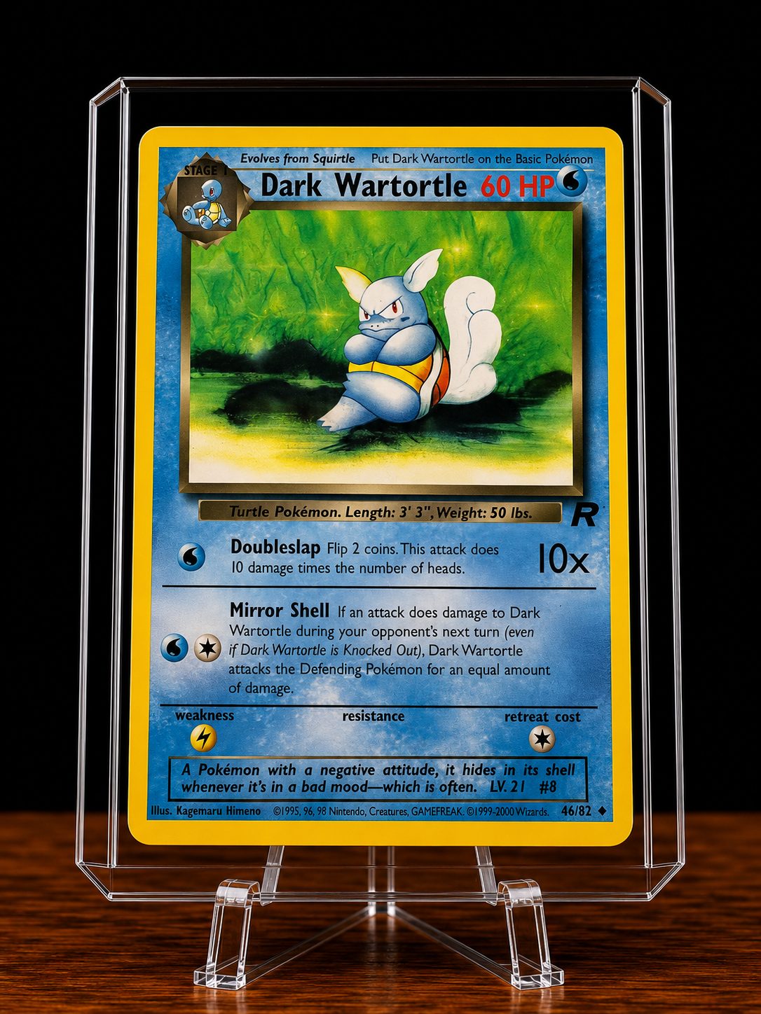 Frente da carta Dark Wartortle