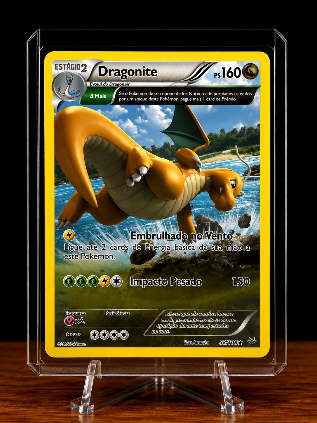 Frente da carta Dragonite