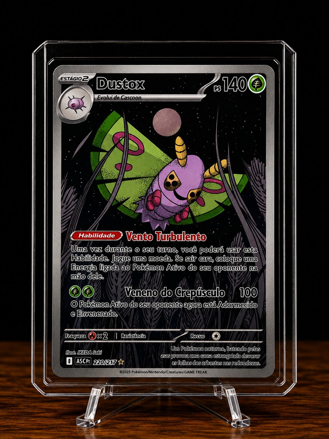 Frente da carta Dustox
