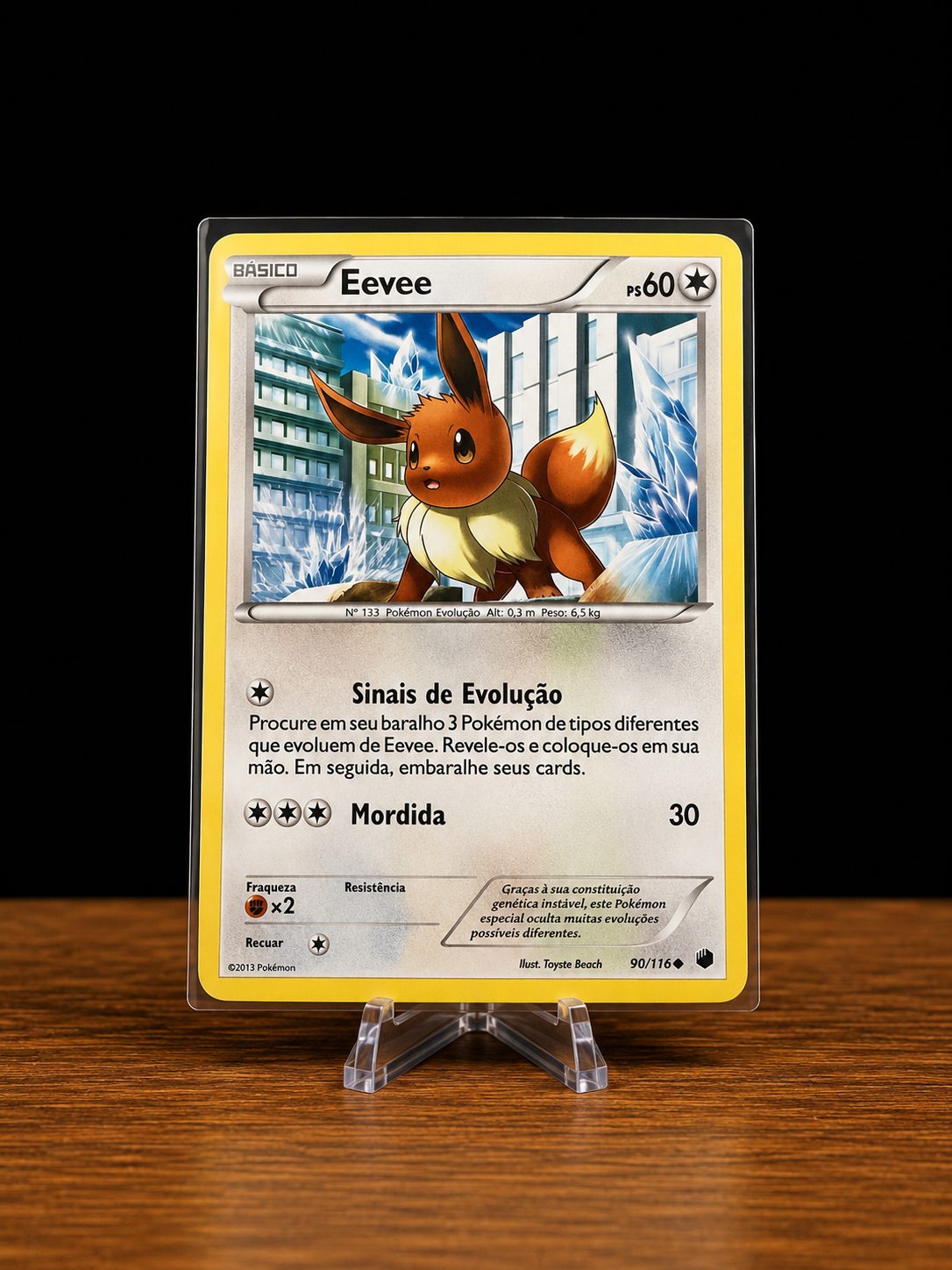 Frente da carta Eevee