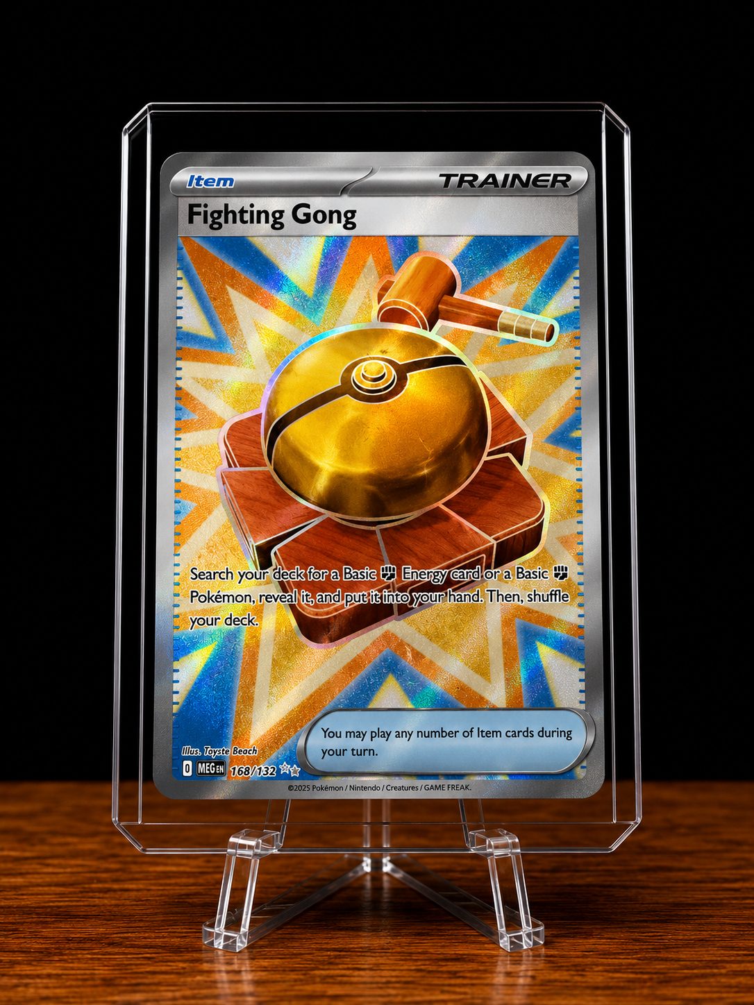 Frente da carta Fighting Gong