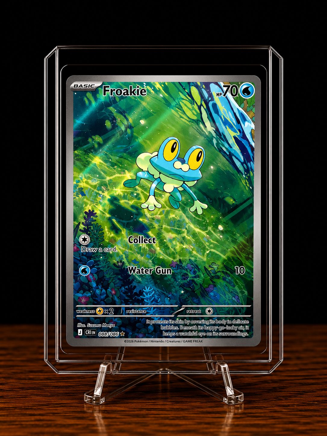 Frente da carta Froakie