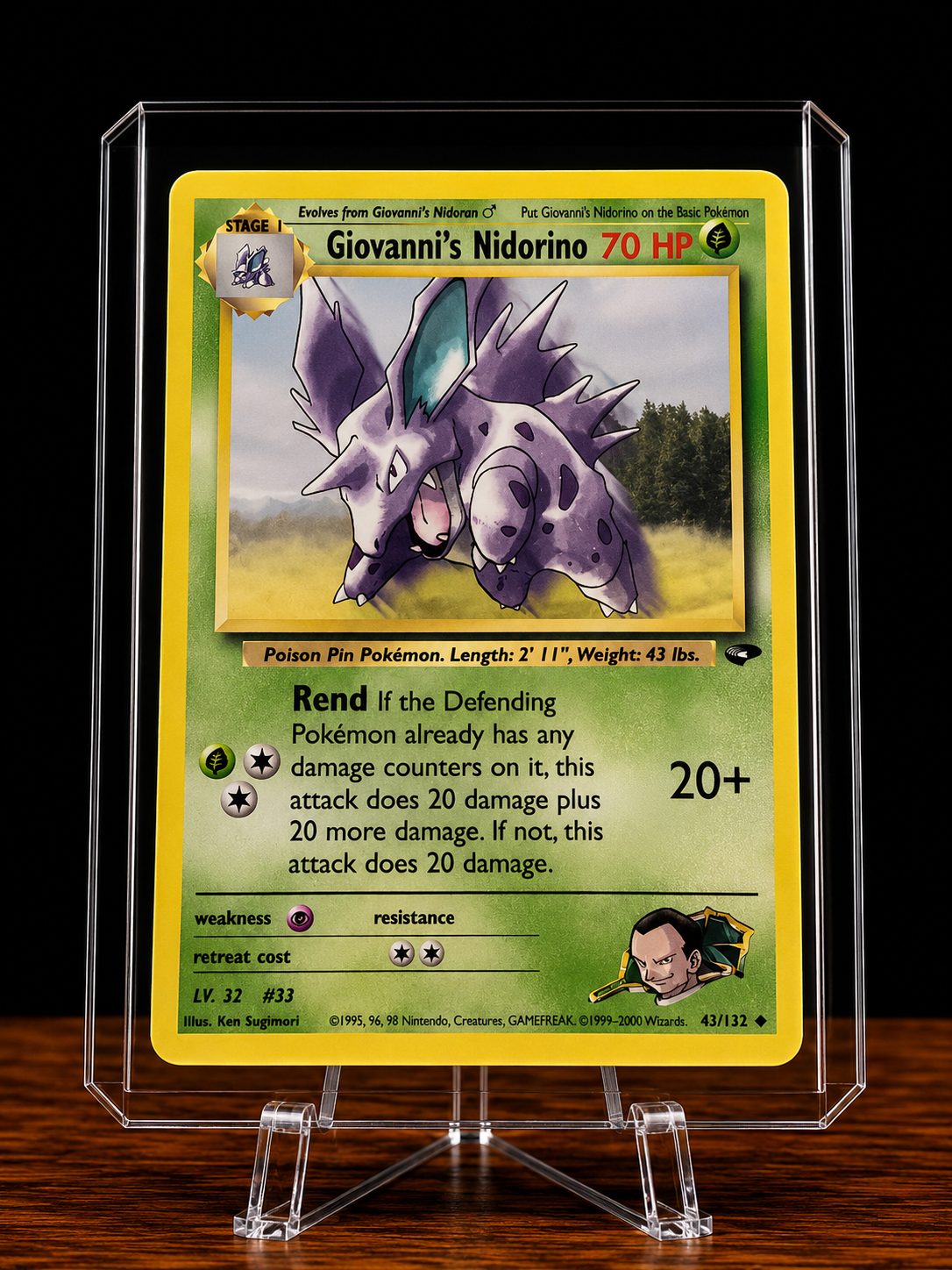 Frente da carta Giovanni's Nidorino