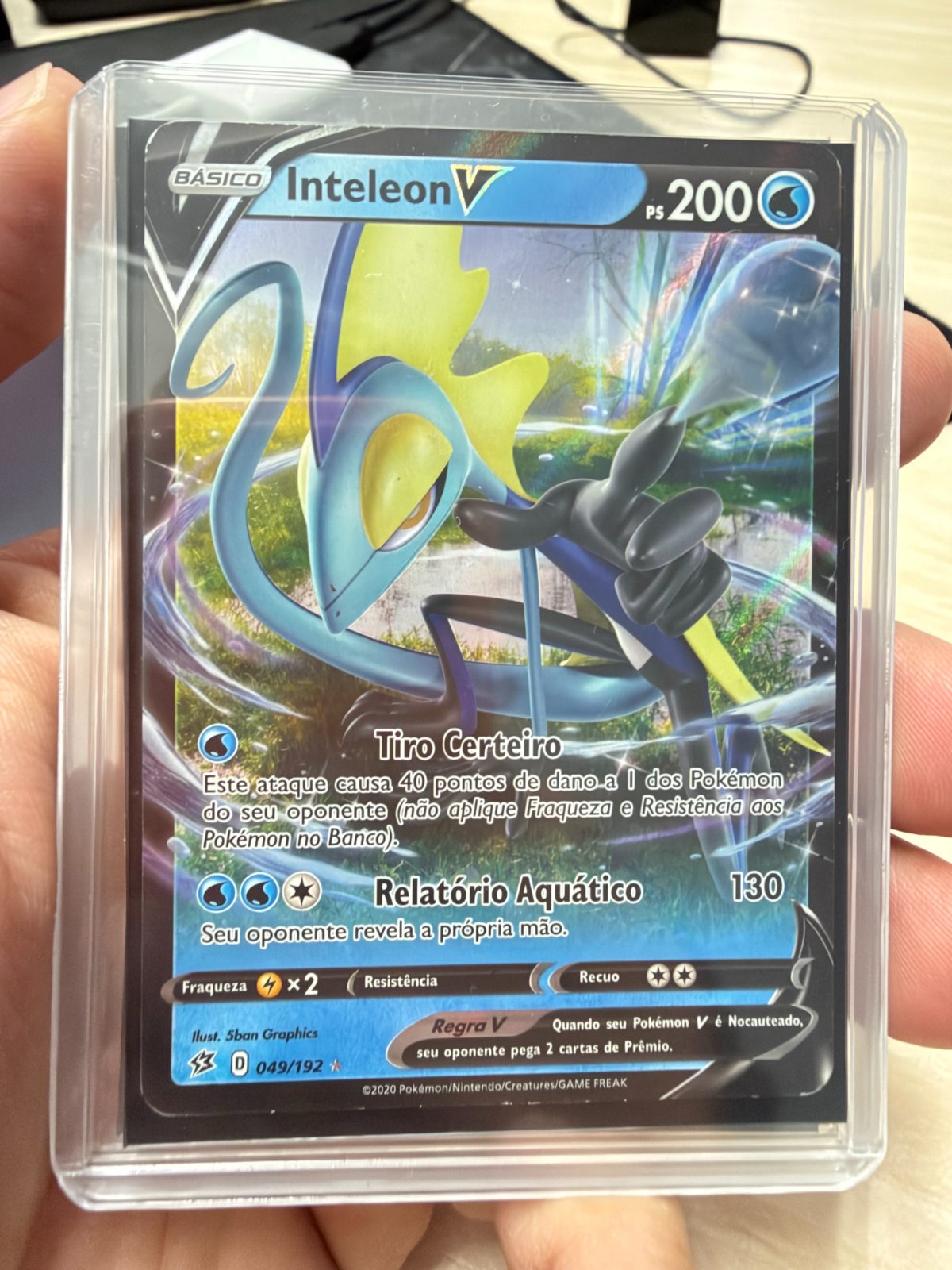 Frente da carta Inteleon V