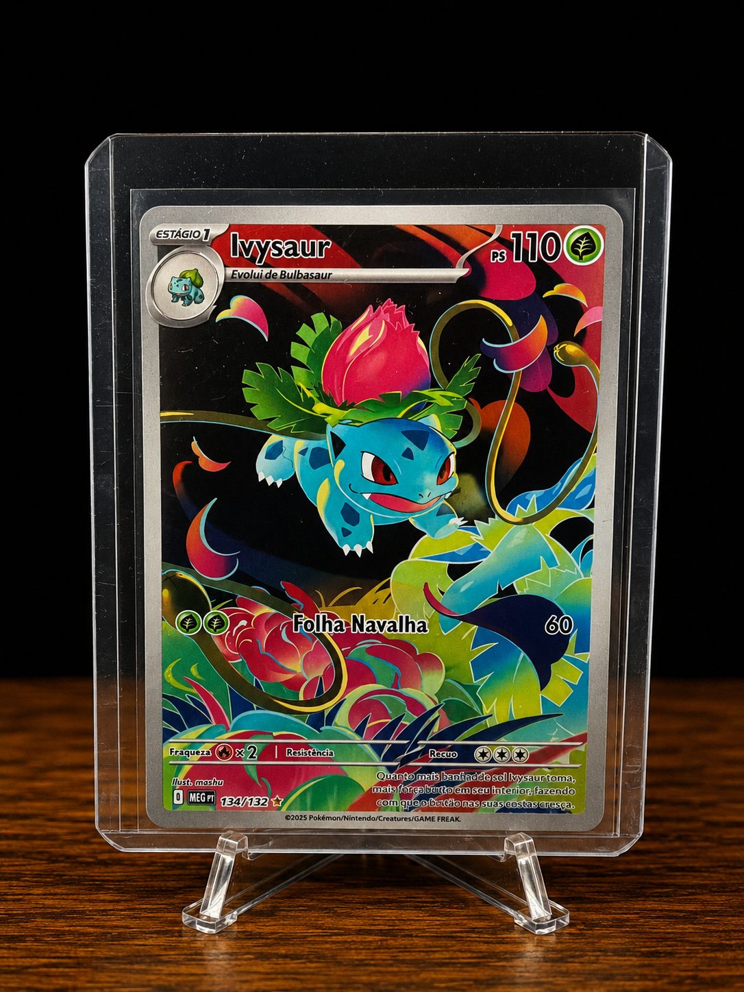 Frente da carta Ivysaur