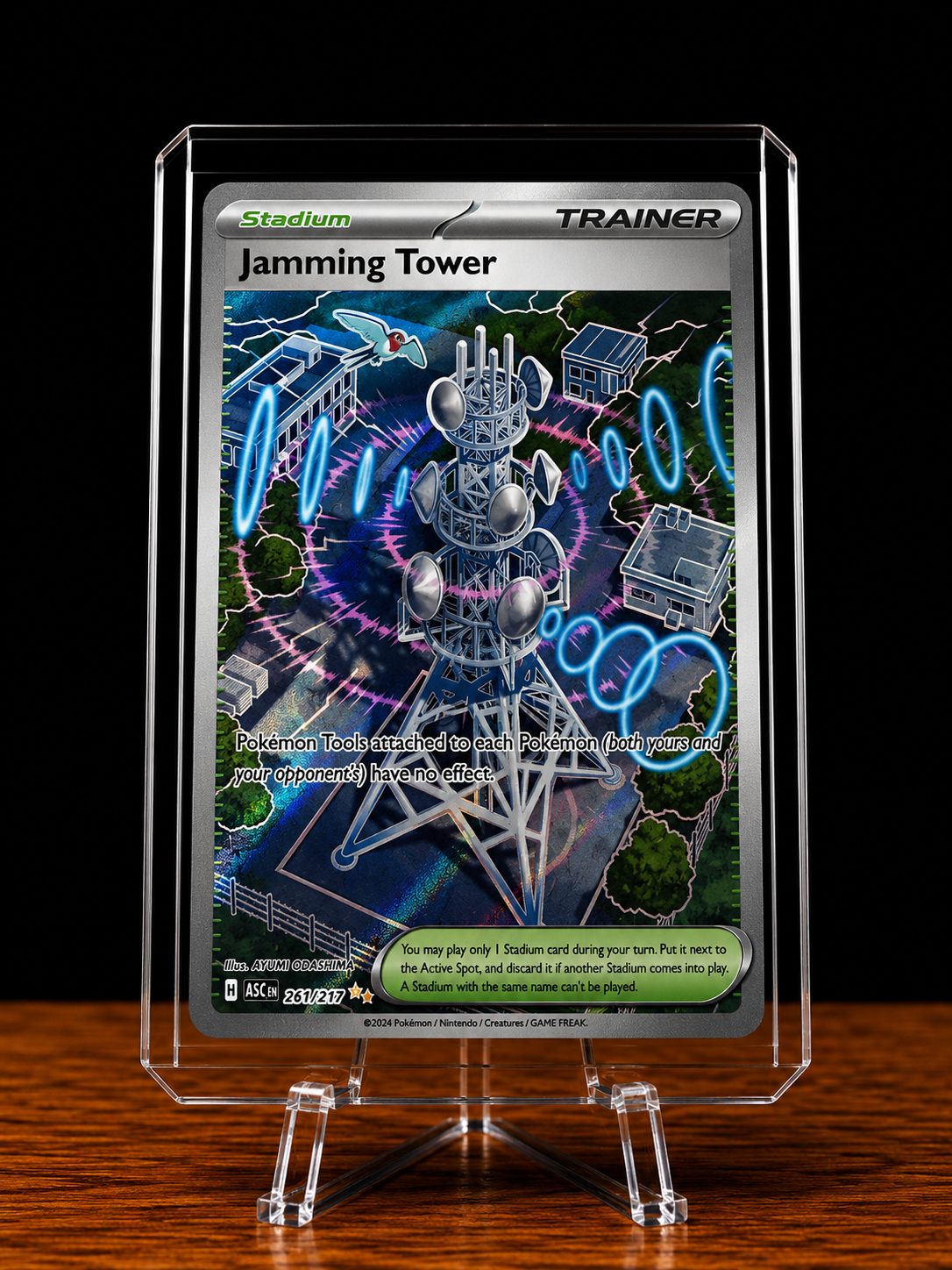 Frente da carta Jamming Tower