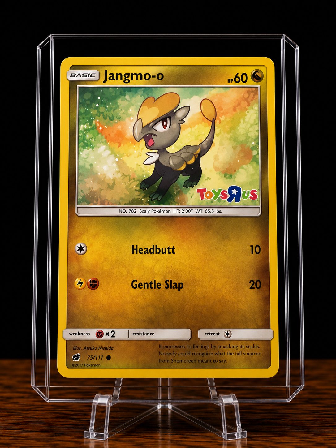 Frente da carta Jangmo-o