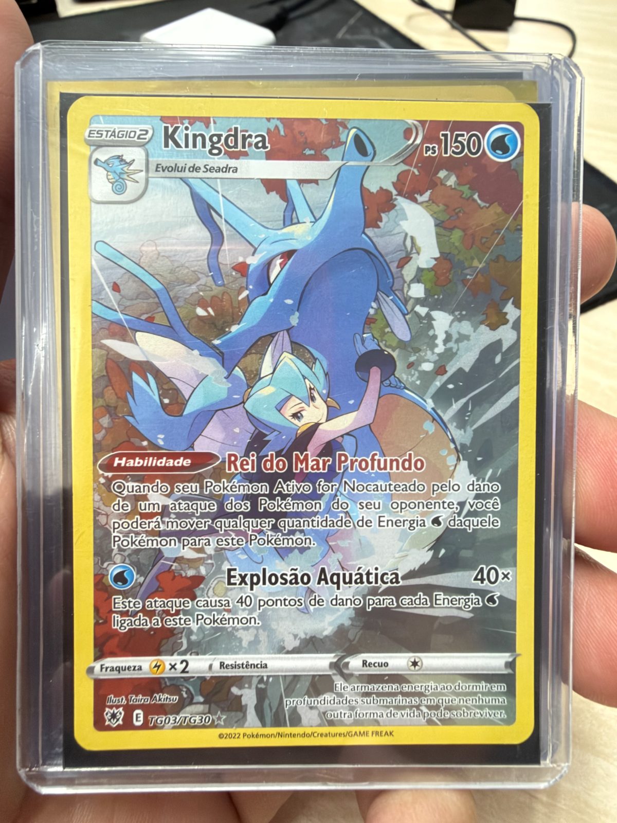 Frente da carta Kingdra