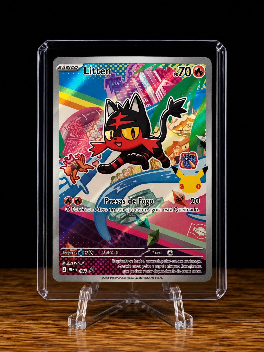 Frente da carta Litten