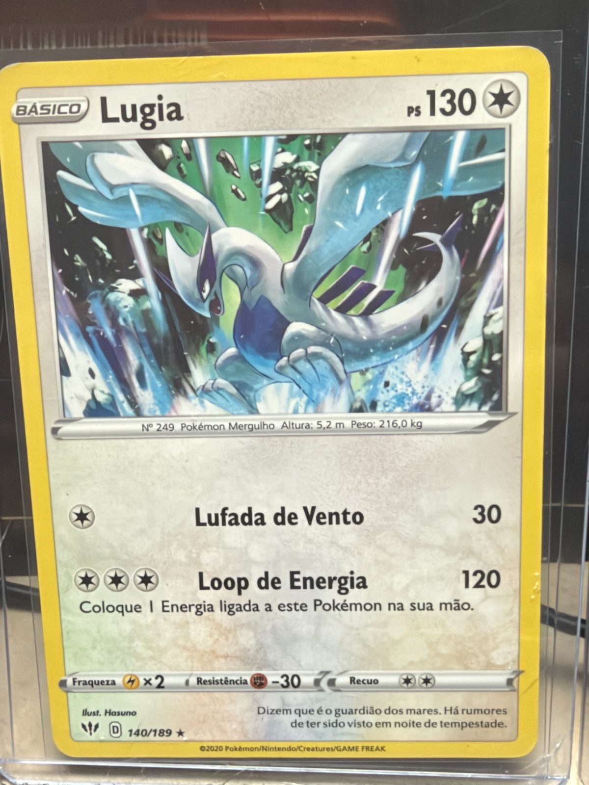 Frente da carta Lugia