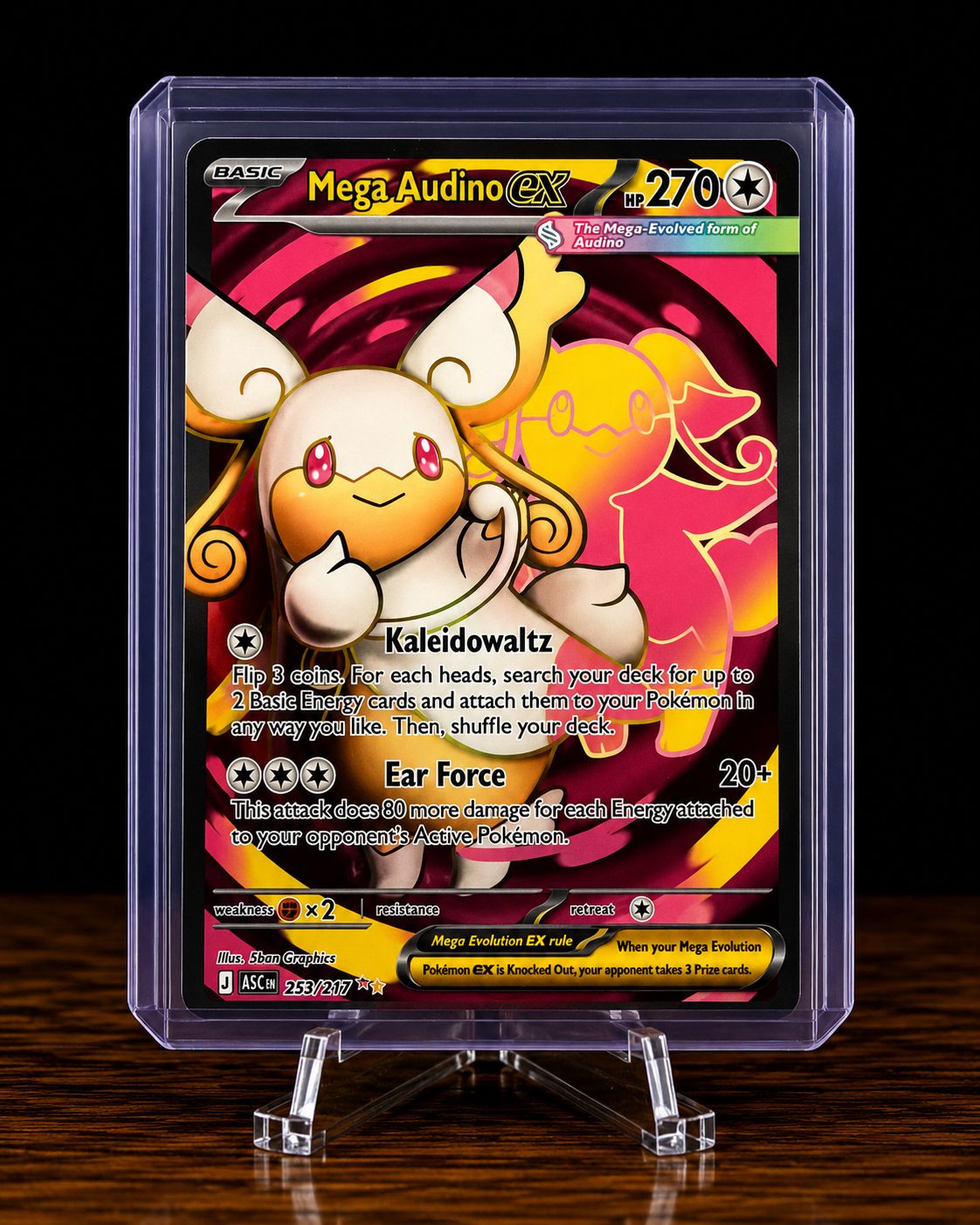 Frente da carta Mega Audino ex