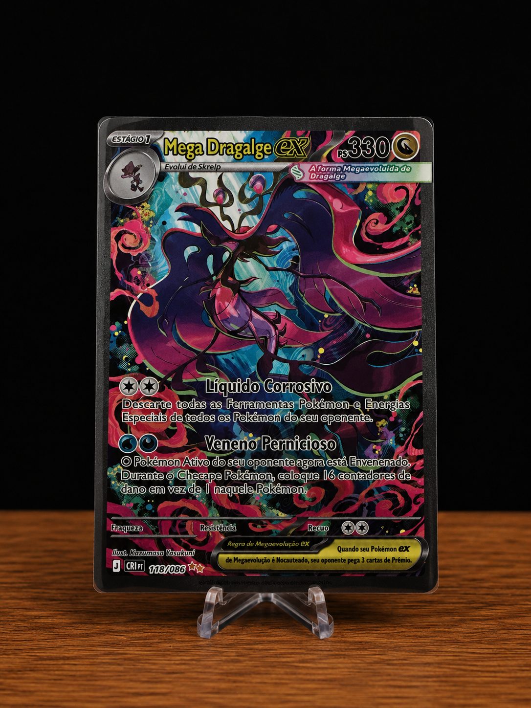 Frente da carta Mega Dragalge ex