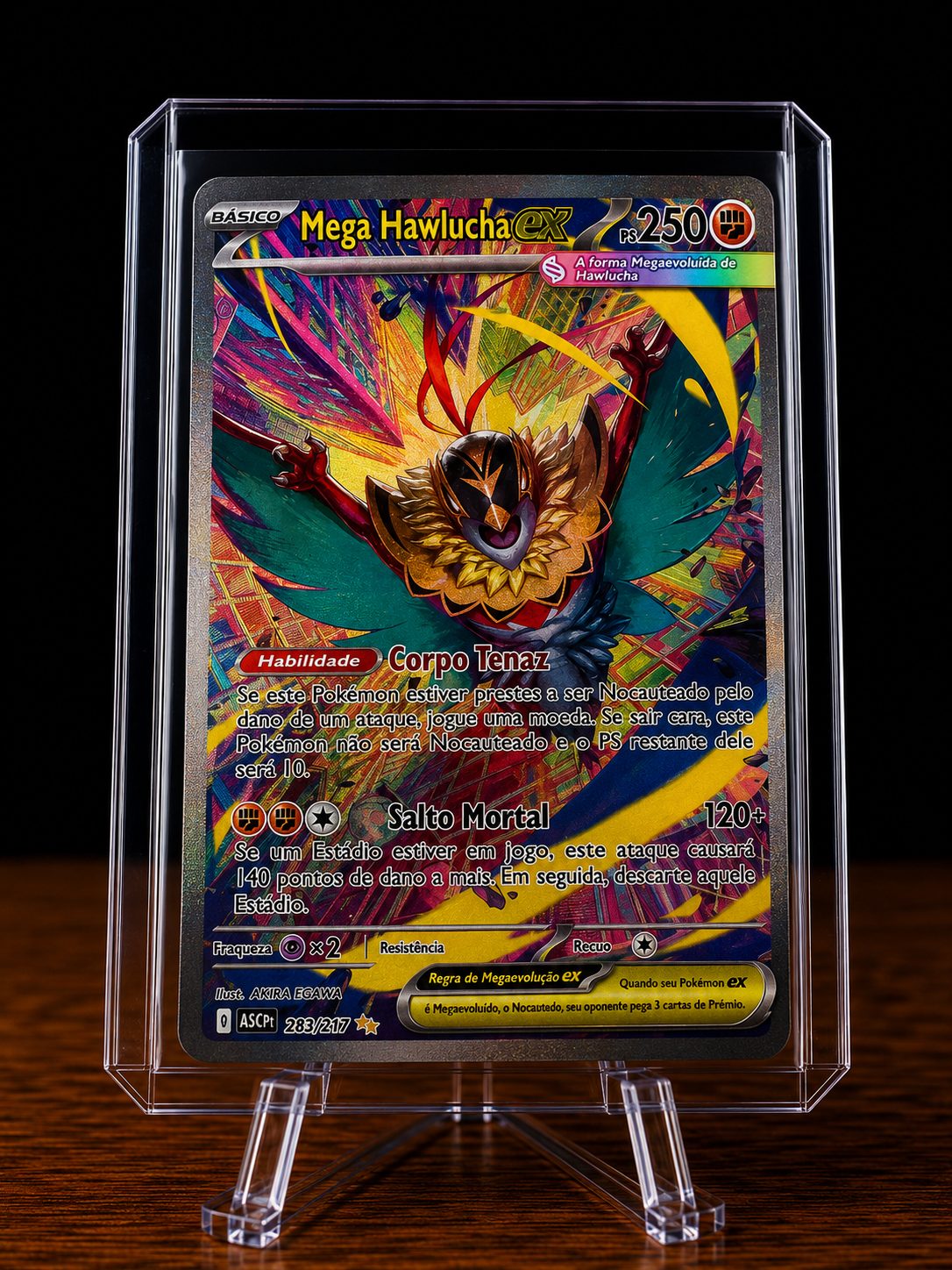 Frente da carta Mega Hawlucha ex