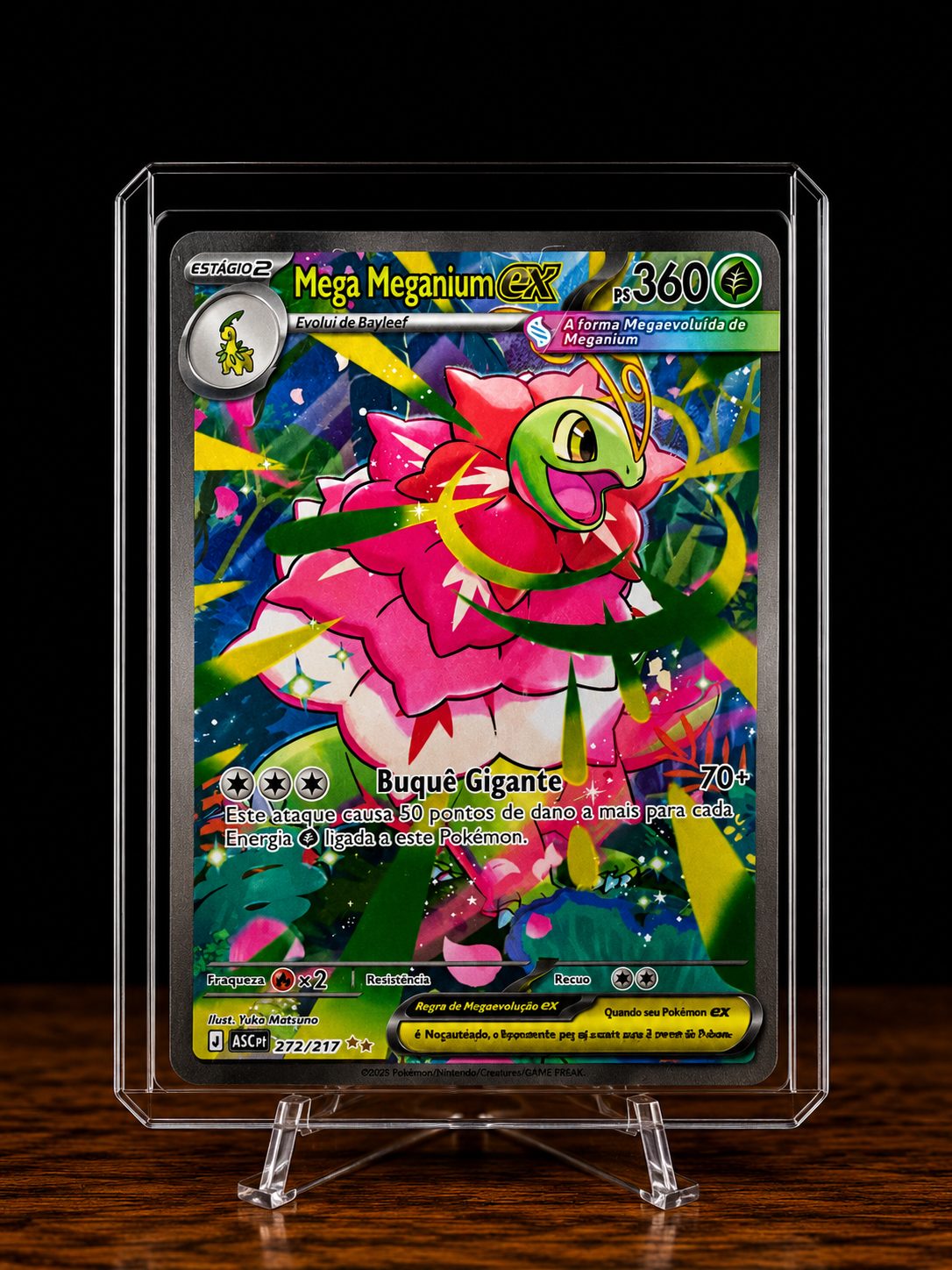Frente da carta Mega Meganium ex