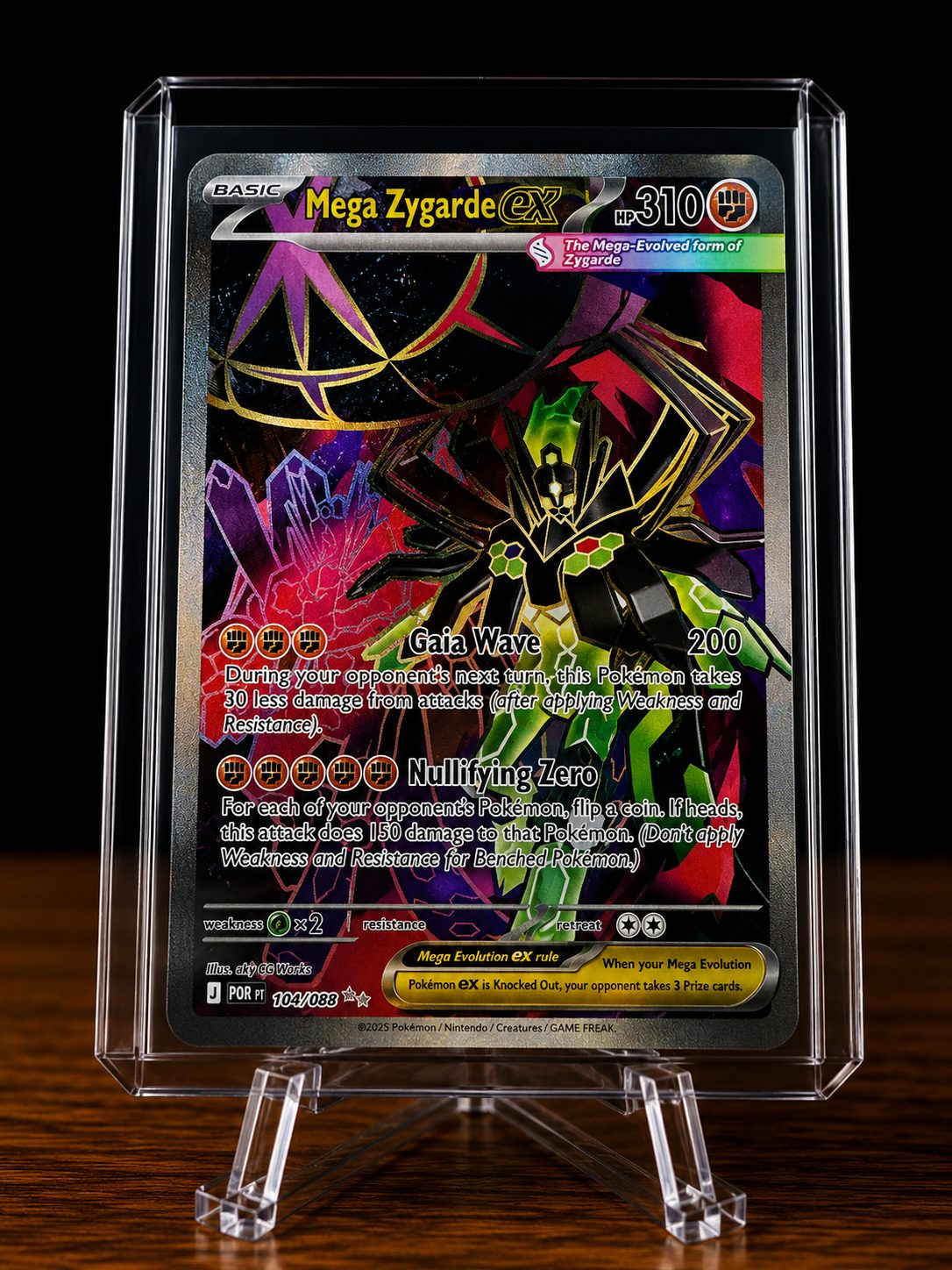 Frente da carta Mega Zygarde ex