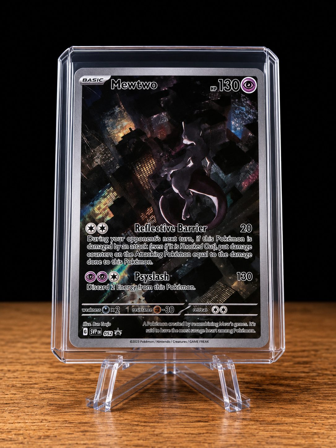 Frente da carta Mewtwo