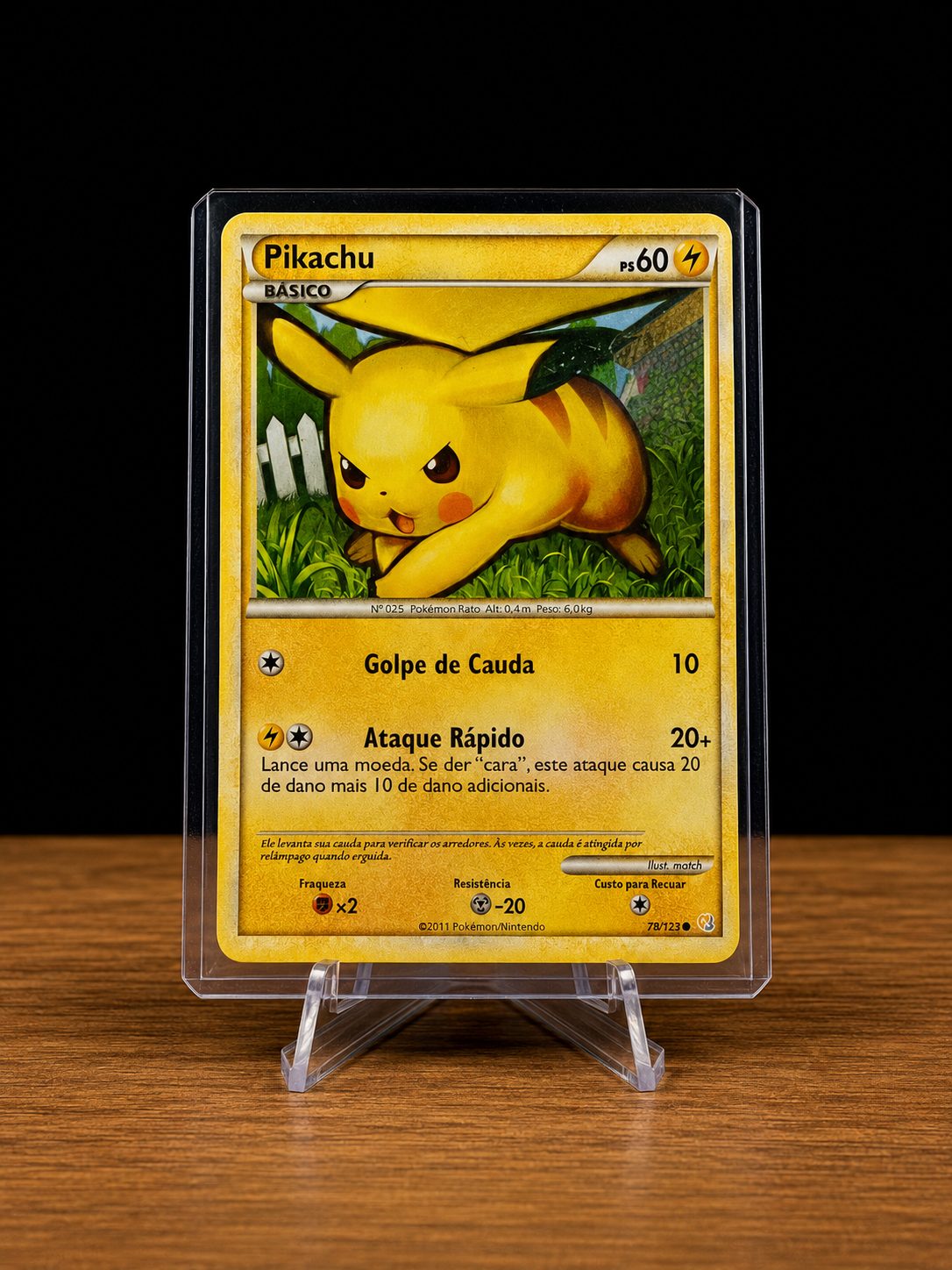 Frente da carta Pikachu