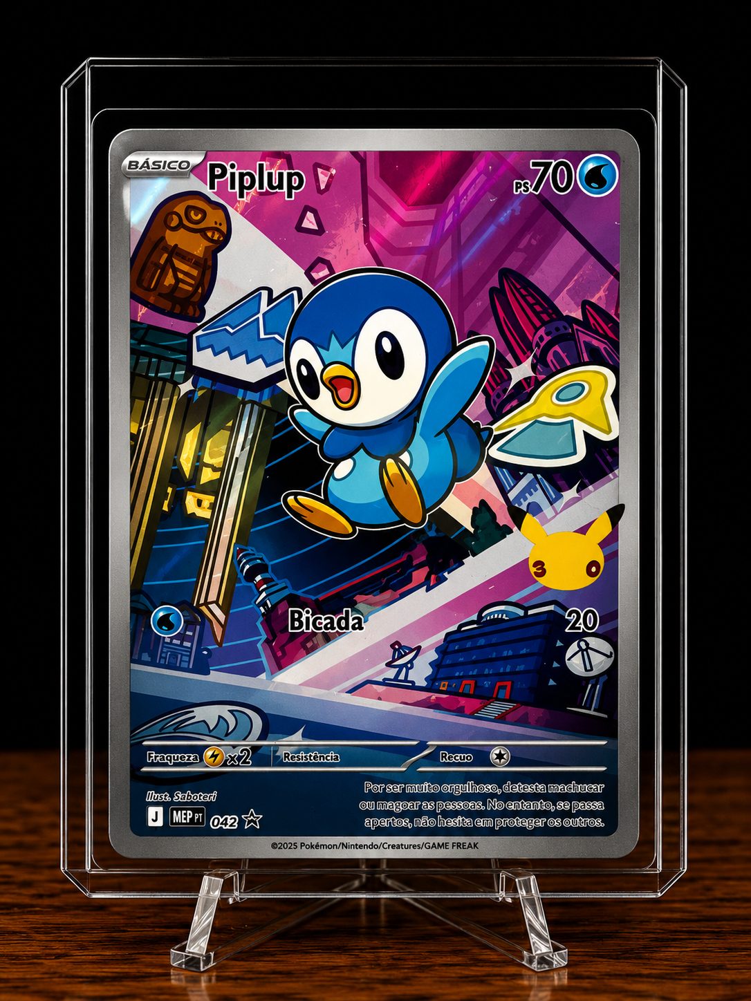 Frente da carta Piplup