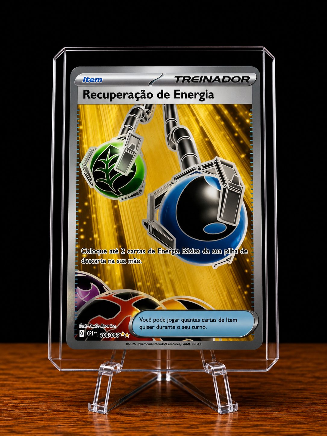 Frente da carta Recuperação de energia