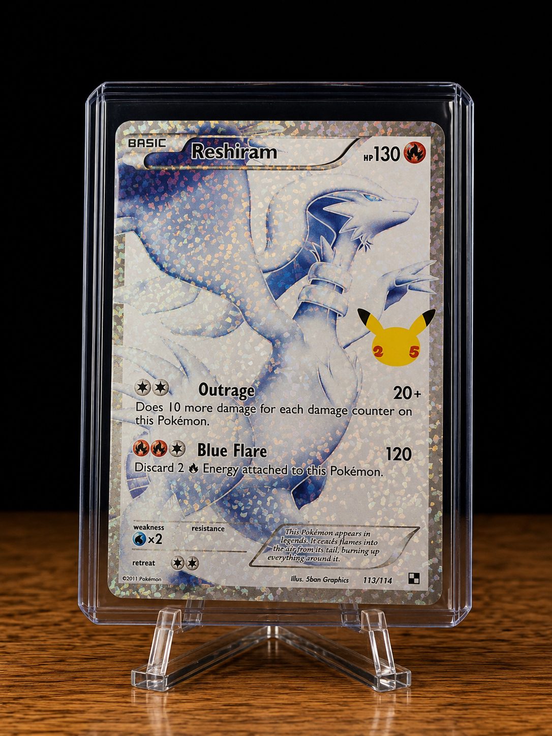 Frente da carta Reshiram