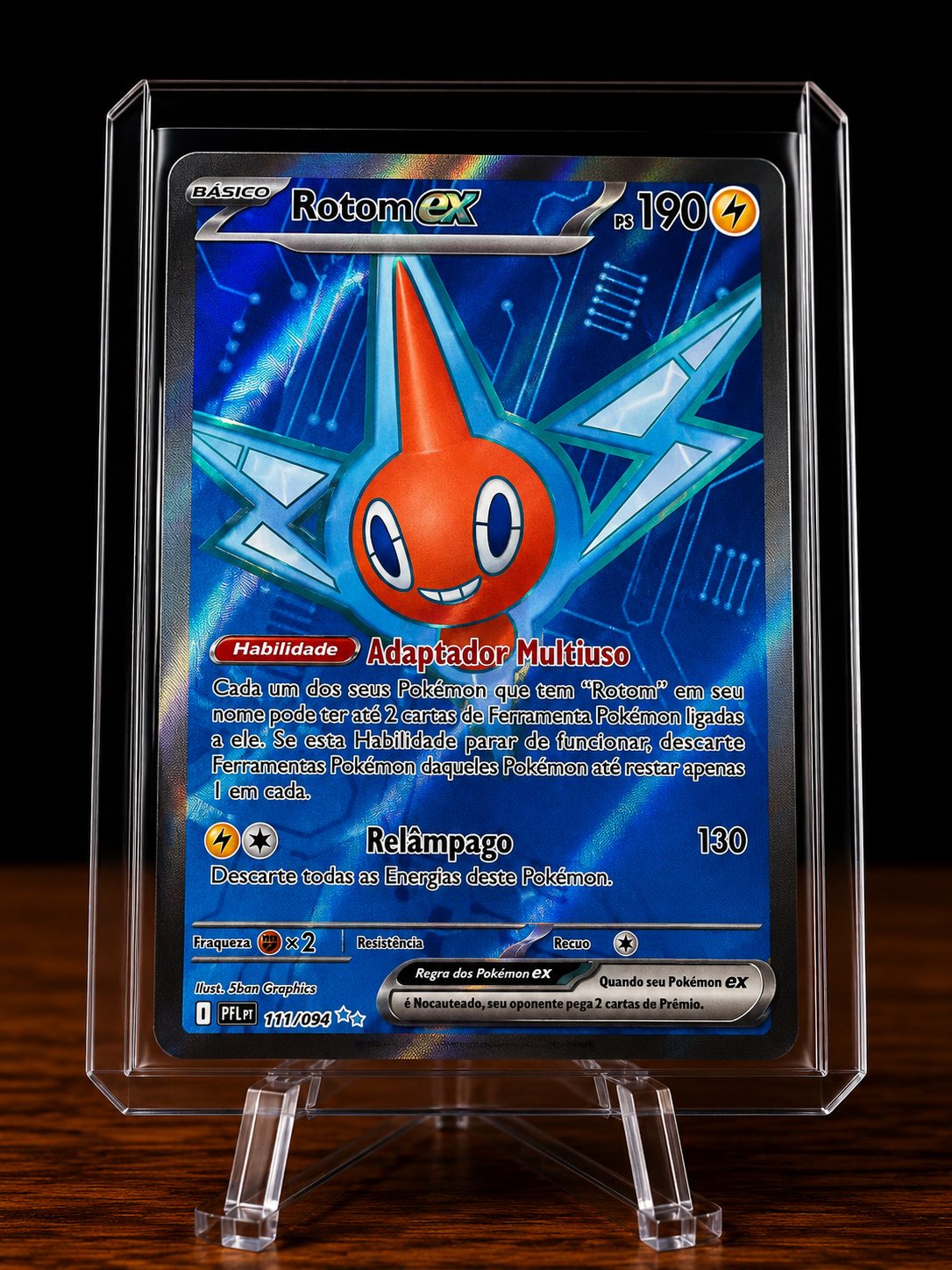 Frente da carta Rotom Ex