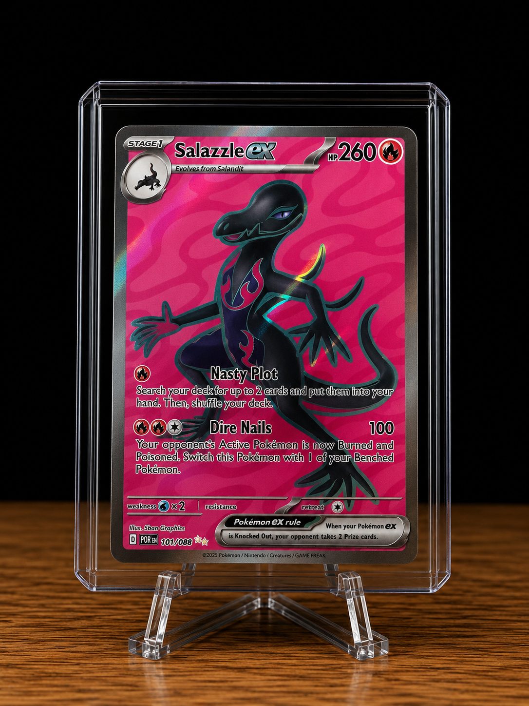 Frente da carta Salazzle ex