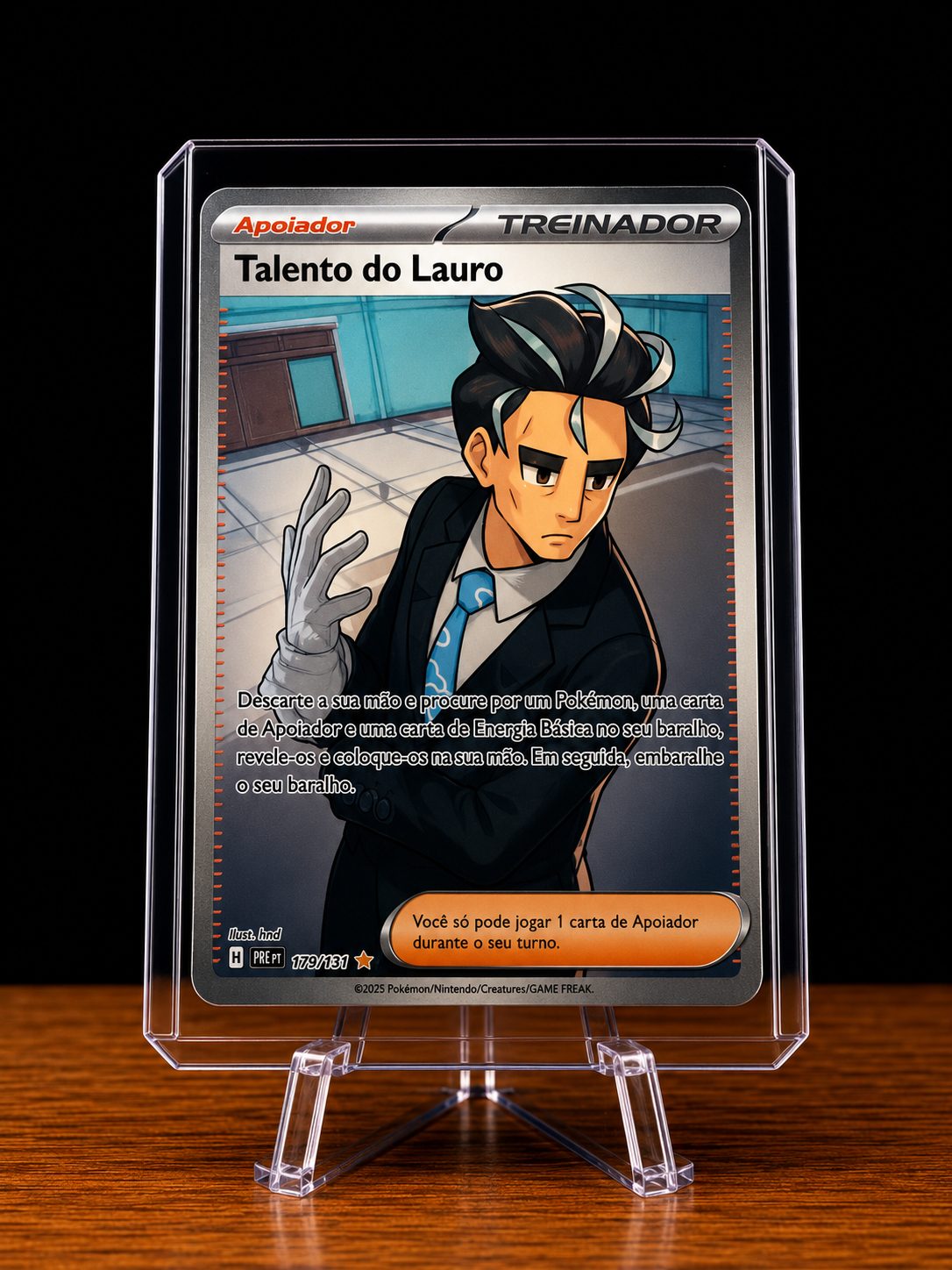 Frente da carta Talento do Lauro