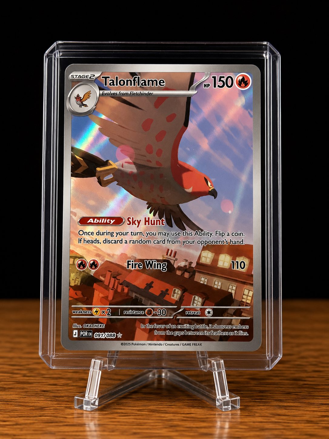 Frente da carta Talonflame