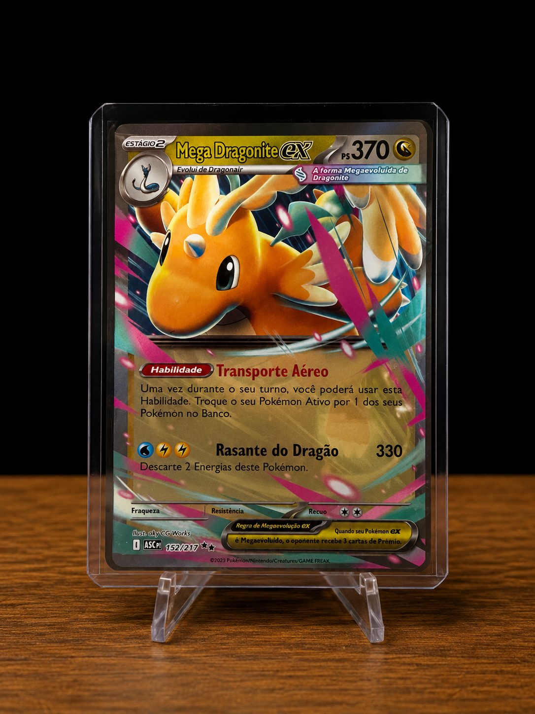 Frente da carta Mega Dragonite ex