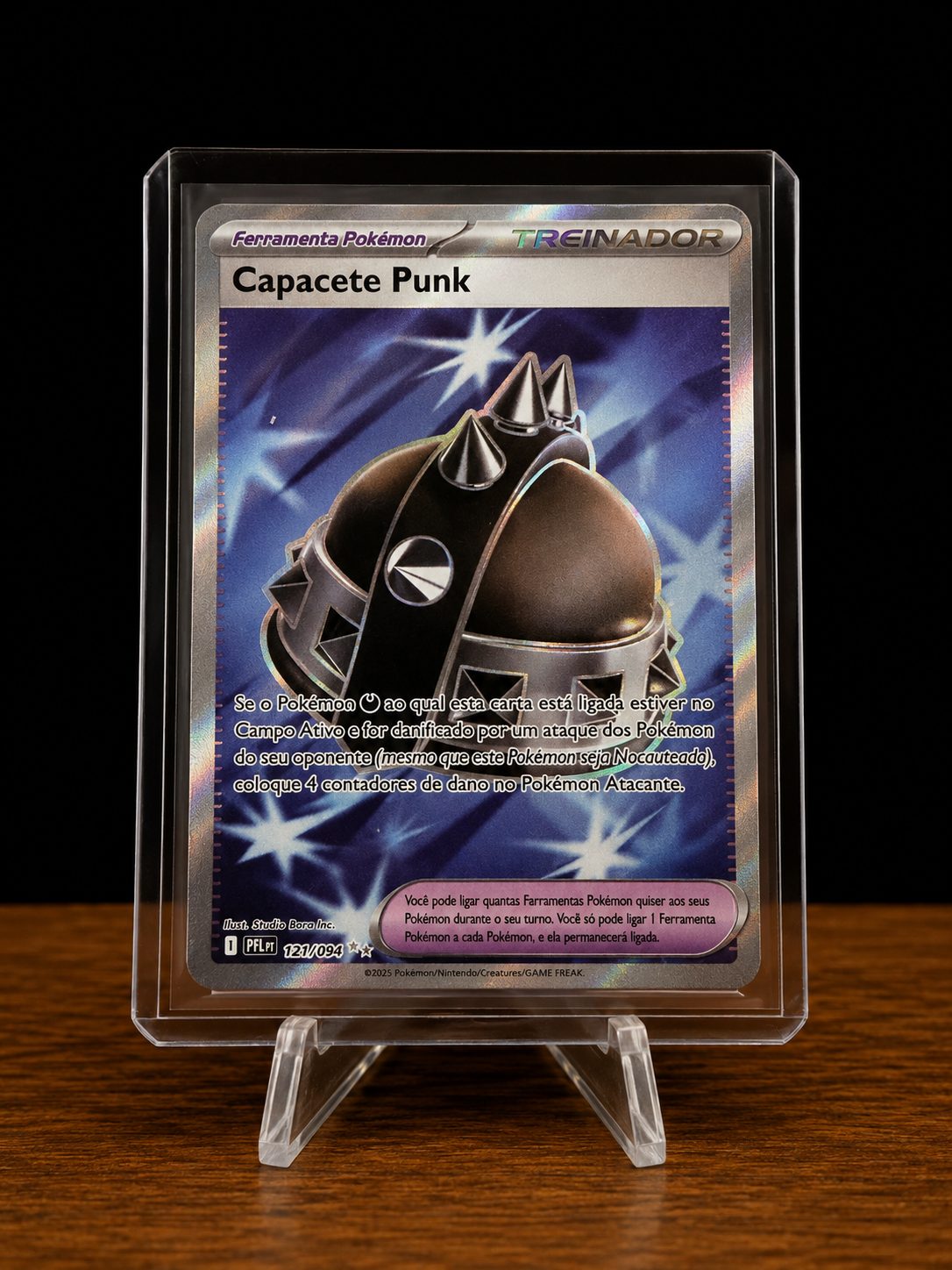 Frente da carta Capacete Punk