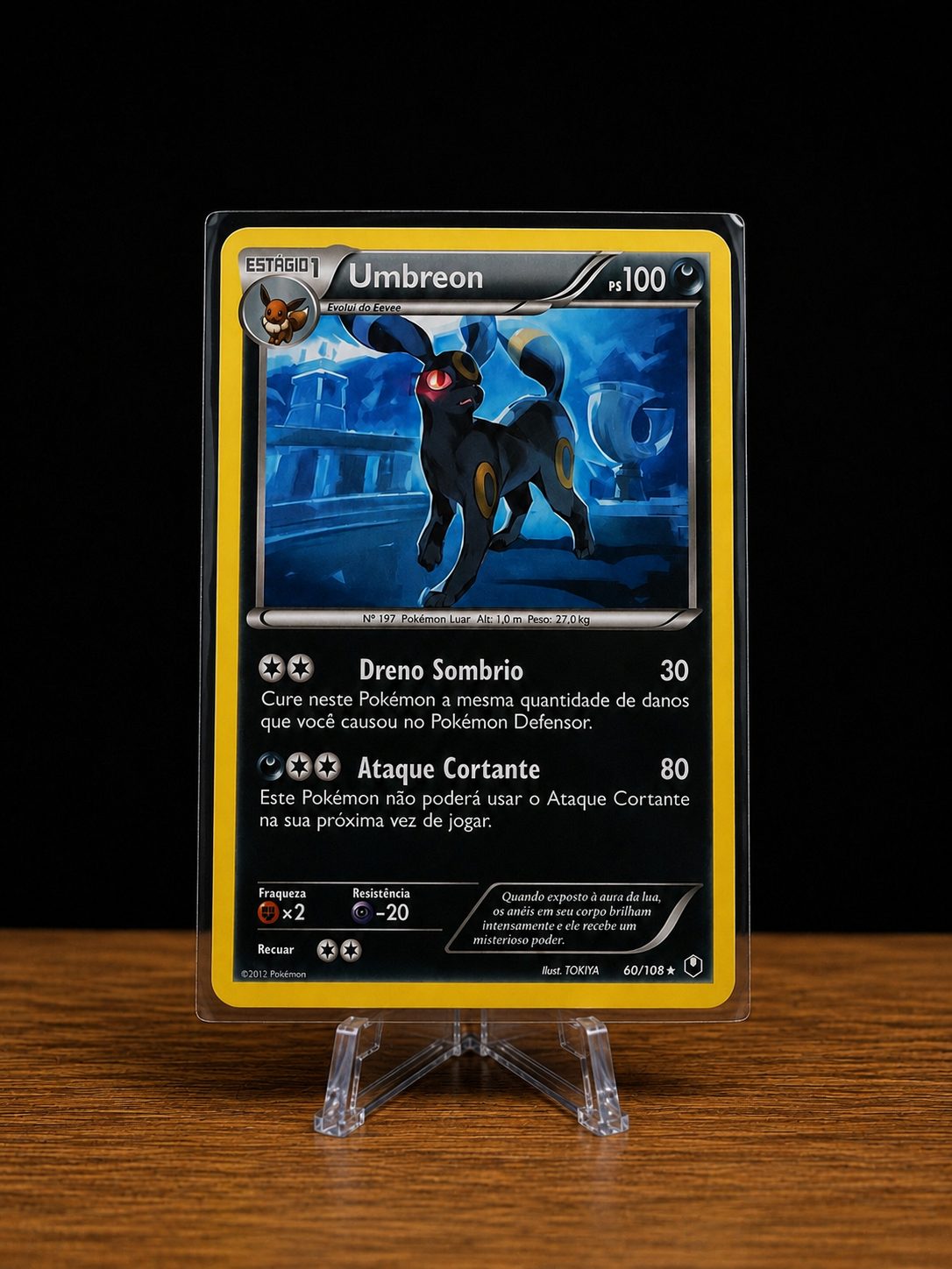 Frente da carta Umbreon