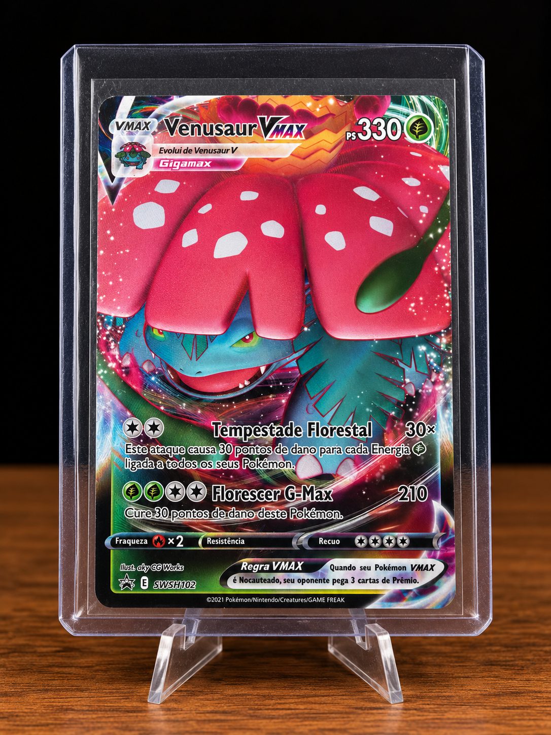 Frente da carta Venusaur VMAX