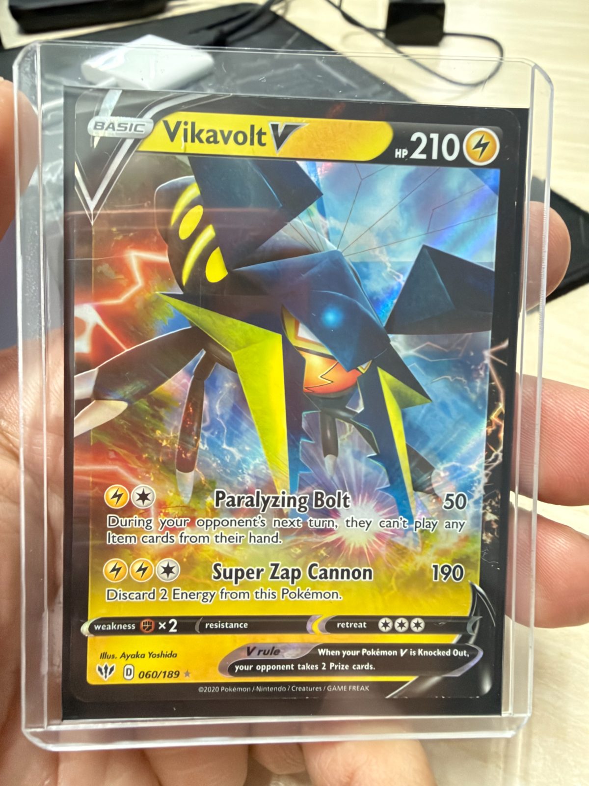 Frente da carta Vikavolt V