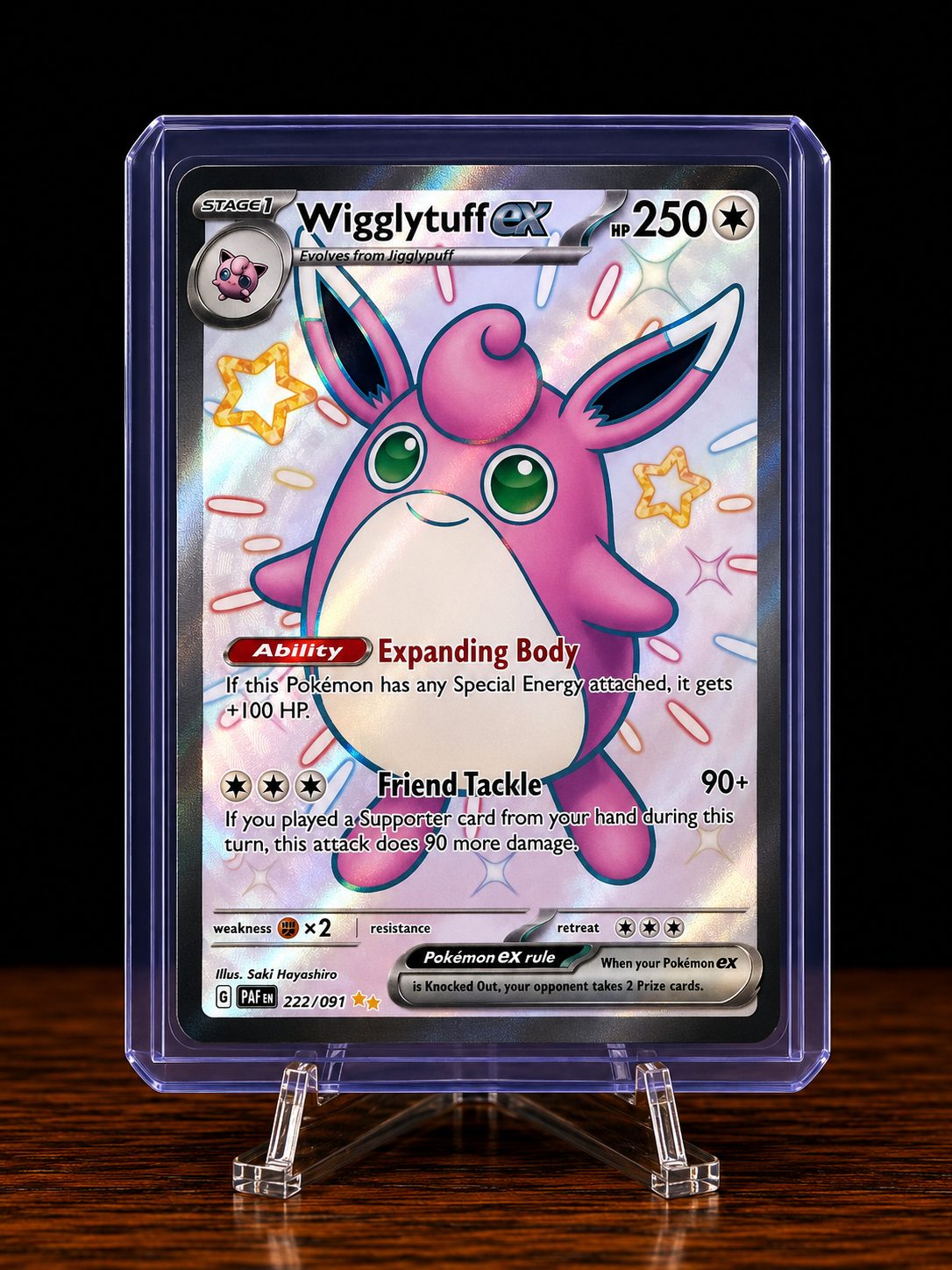 Frente da carta Wigglytuff ex